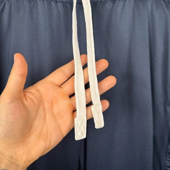 VTG Nike Track Pants Mens L Blue Pull On Lounge Athletic Y2K Basketball Gym - Picture 3 of 15